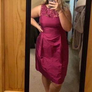 Ann Taylor magenta dress
